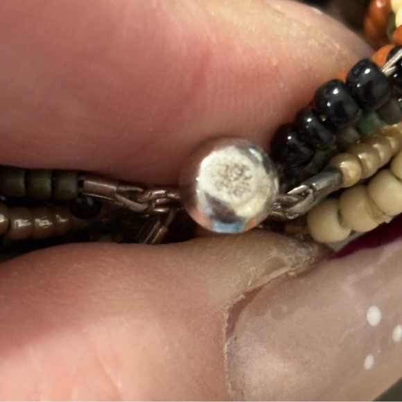 Glass faceted beaded rhinestones panda bracelet adjustable - Picture 7 of 7